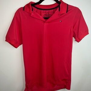 Tommy Hilfiger Boys Bold Red Polo Shirt